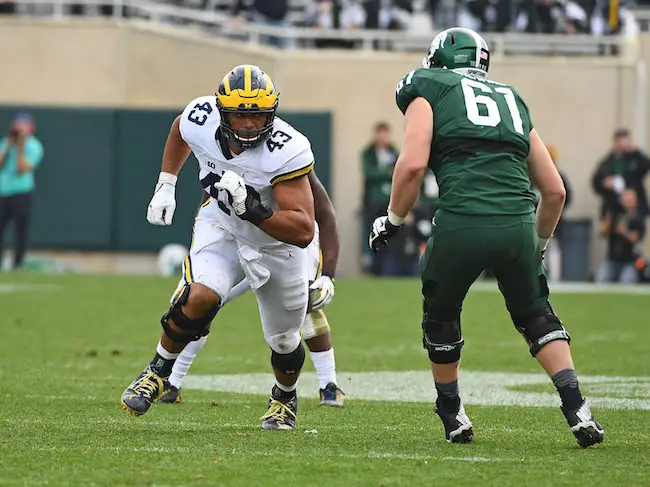 NFL Combine 2014: Chris Borland works out for NFL personnel on Day 3 -  Bucky's 5th Quarter