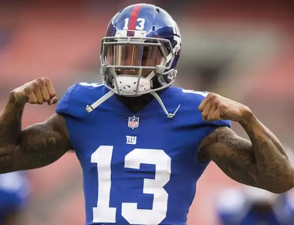 New York Giants' Odell Beckham Jr. is limited in return to practice