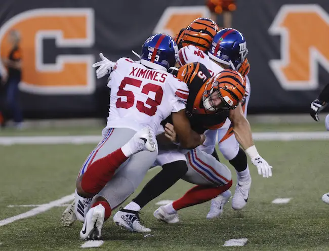 Cincinnati Bengals falls to Giants 25-23 in a sort of dress rehearsal