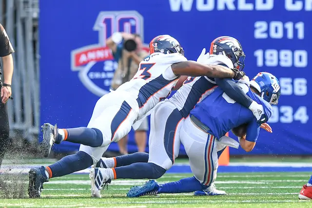 Teddy Bridgewater throws 2 TDs, Broncos pound Giants 27-13