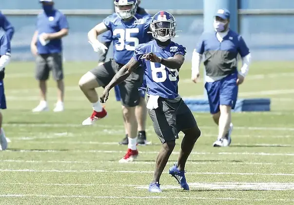 NY Giants and Kadarius Toney report for minicamp; photos and images