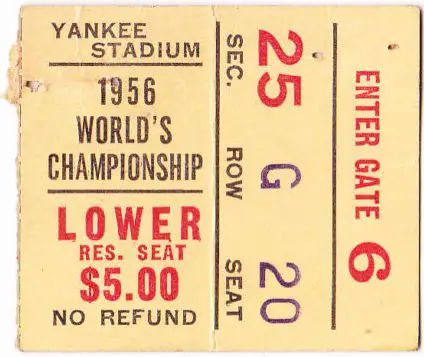 1958 Soldier Field Chicago Bears vs Cleveland Browns Football Ticket Stub