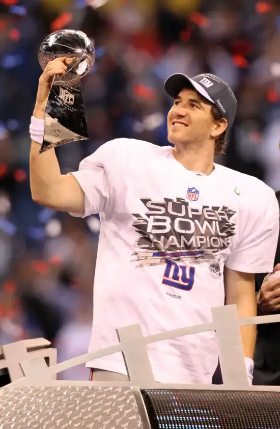 Reebok, Shirts & Tops, Ny Giants Eli Manning Superbowl Champions Jersey